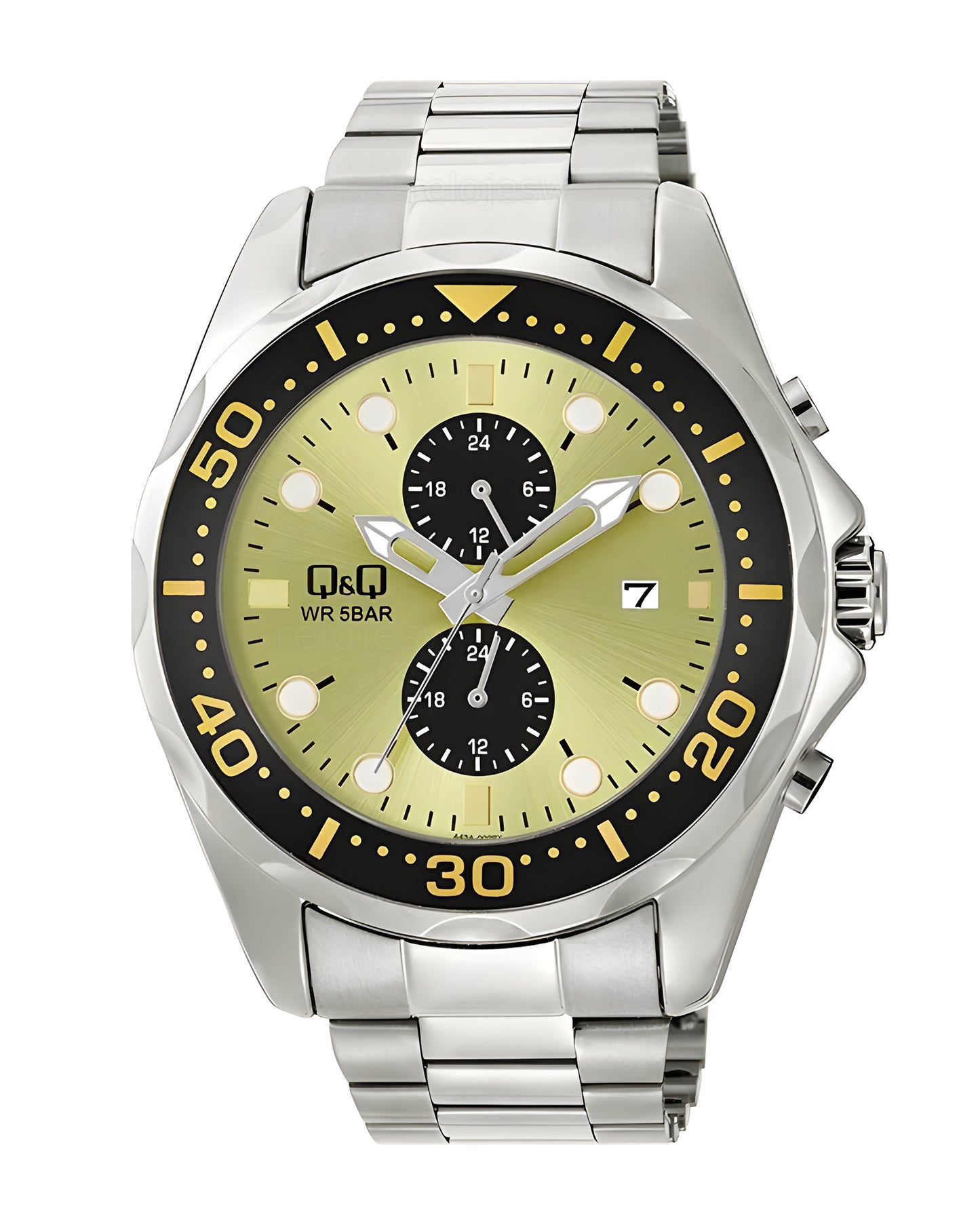 Reloj Q&Q Hombre Plateado A43A002Y