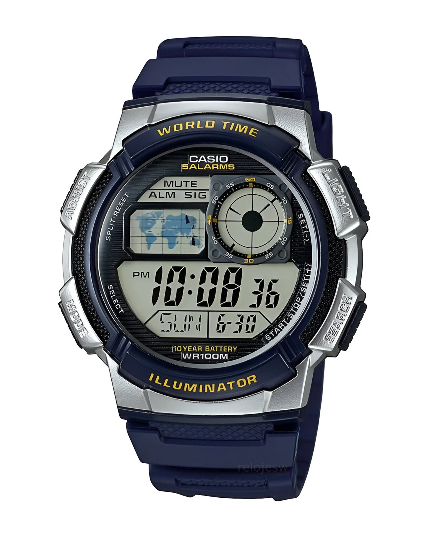 Reloj Casio Hombre Azul AE-1000W-2AV