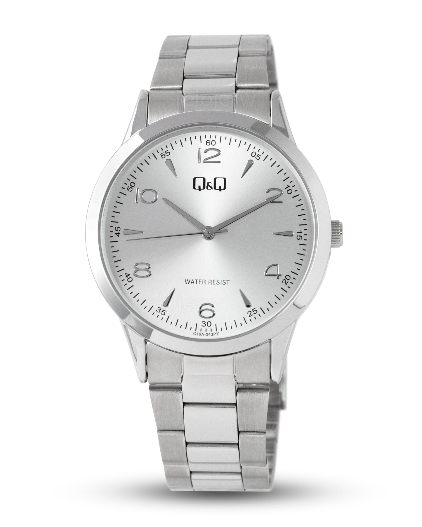 Reloj Q&Q Hombre Plateado C10A043Y