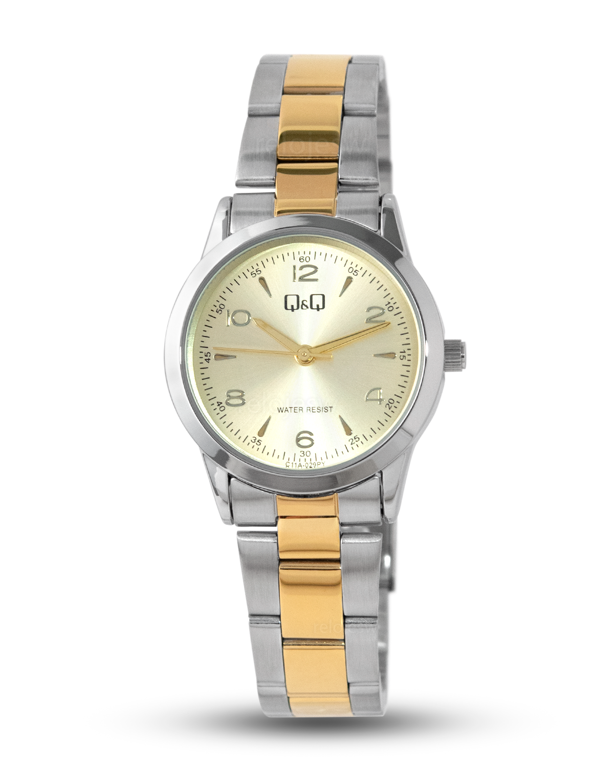 Reloj Q&Q Mujer Plateado Dorado C11A029Y