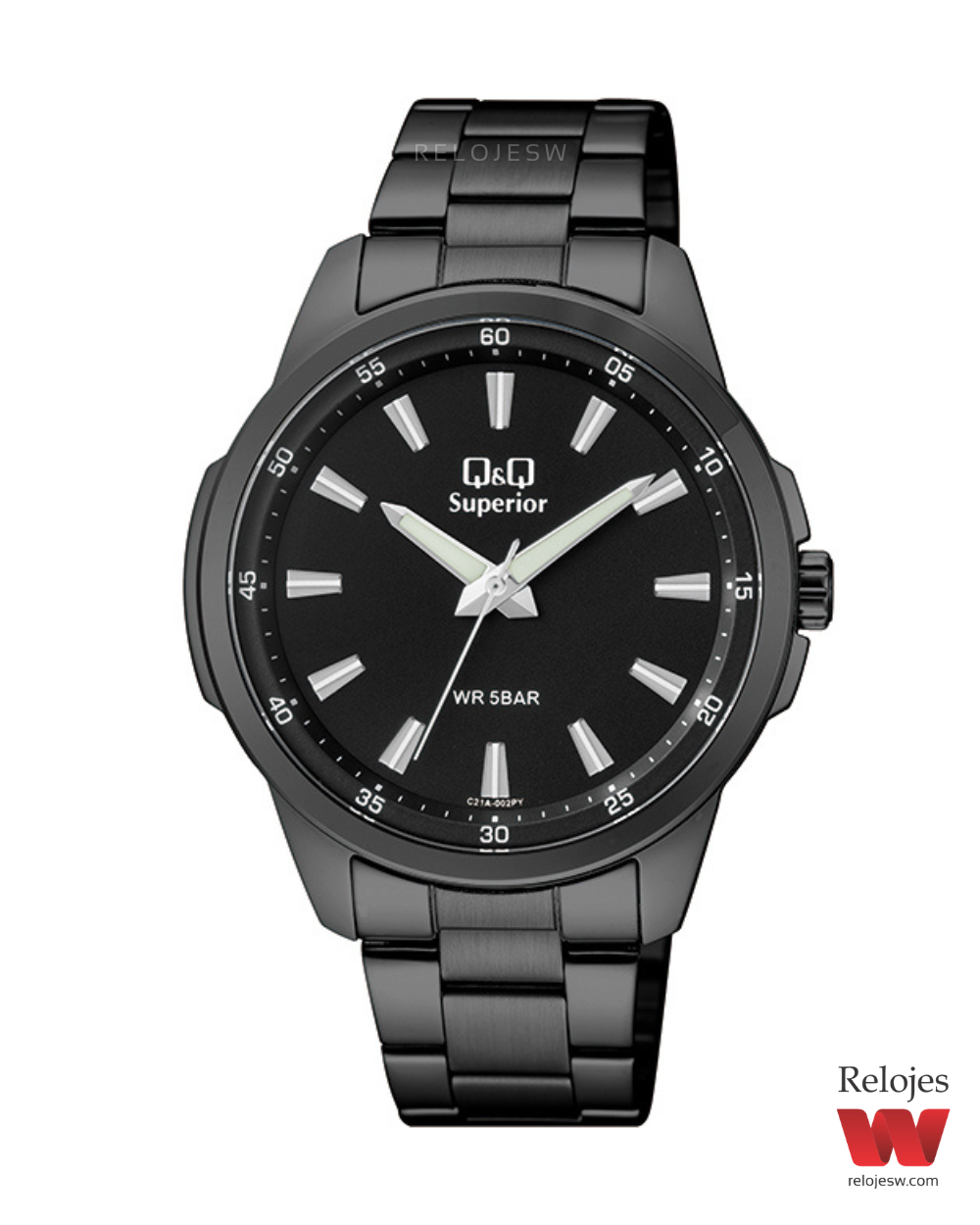 Reloj orders q&q negro hombre