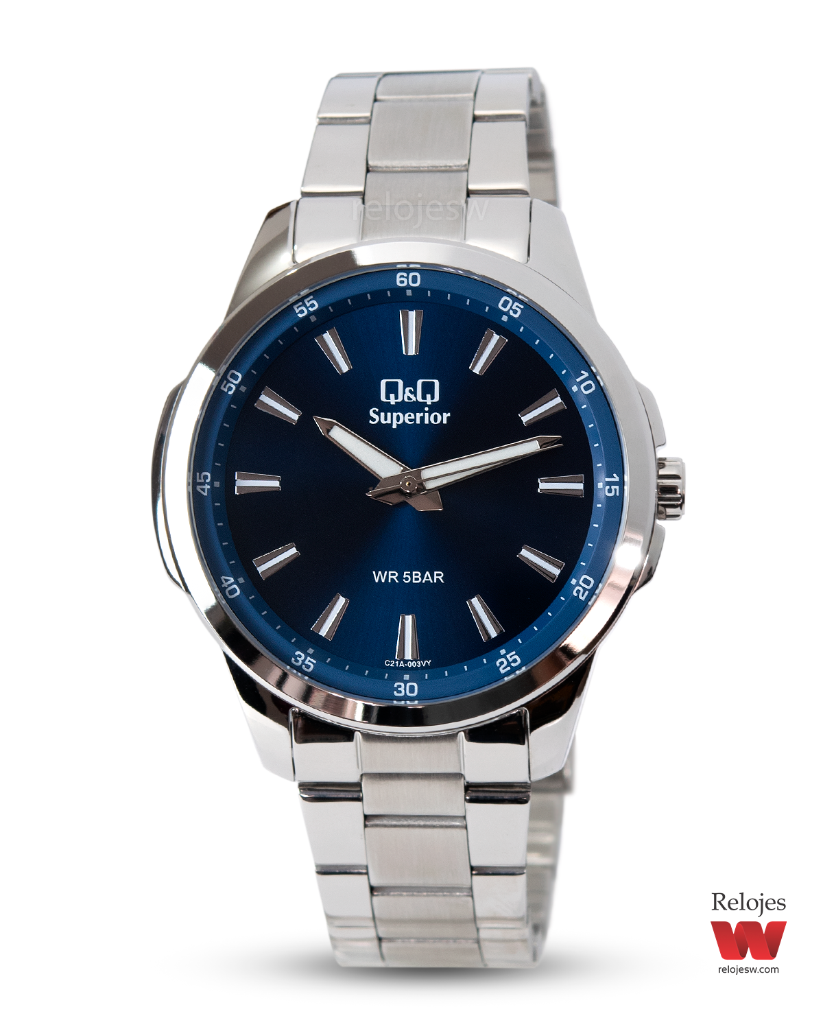 Reloj Q&Q Superior Hombre Plateado C21A003Y