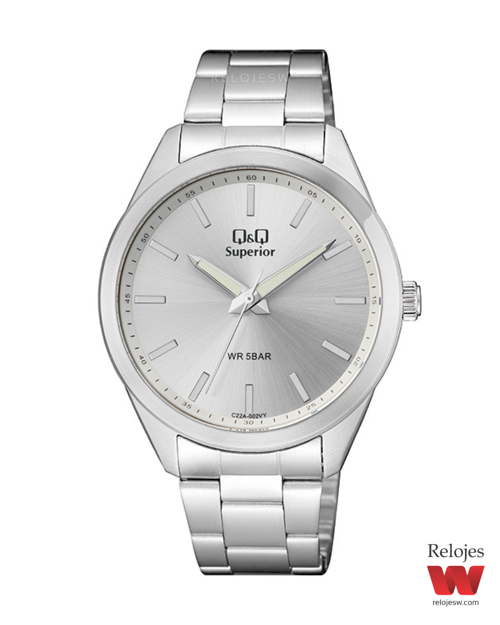 Reloj Q&Q Superior Hombre Plateado C22A002Y