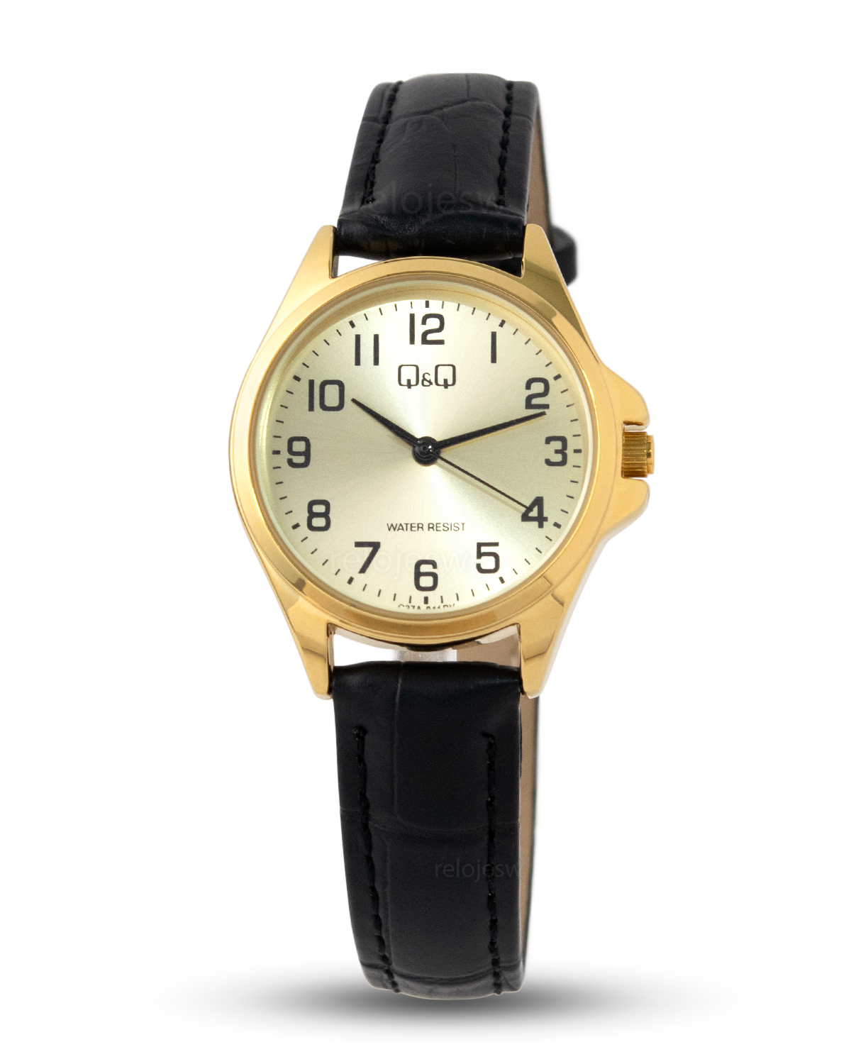 Reloj Q&Q Mujer Negro Dorado QA07J103Y