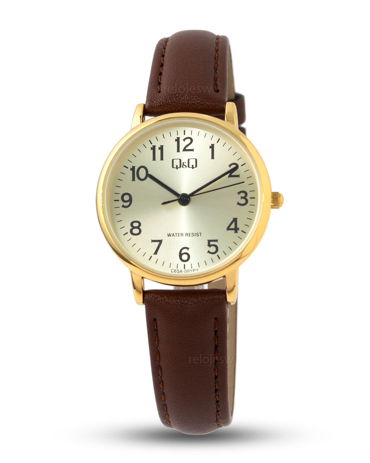 Reloj Q&Q Mujer Negro Dorado C65A001Y