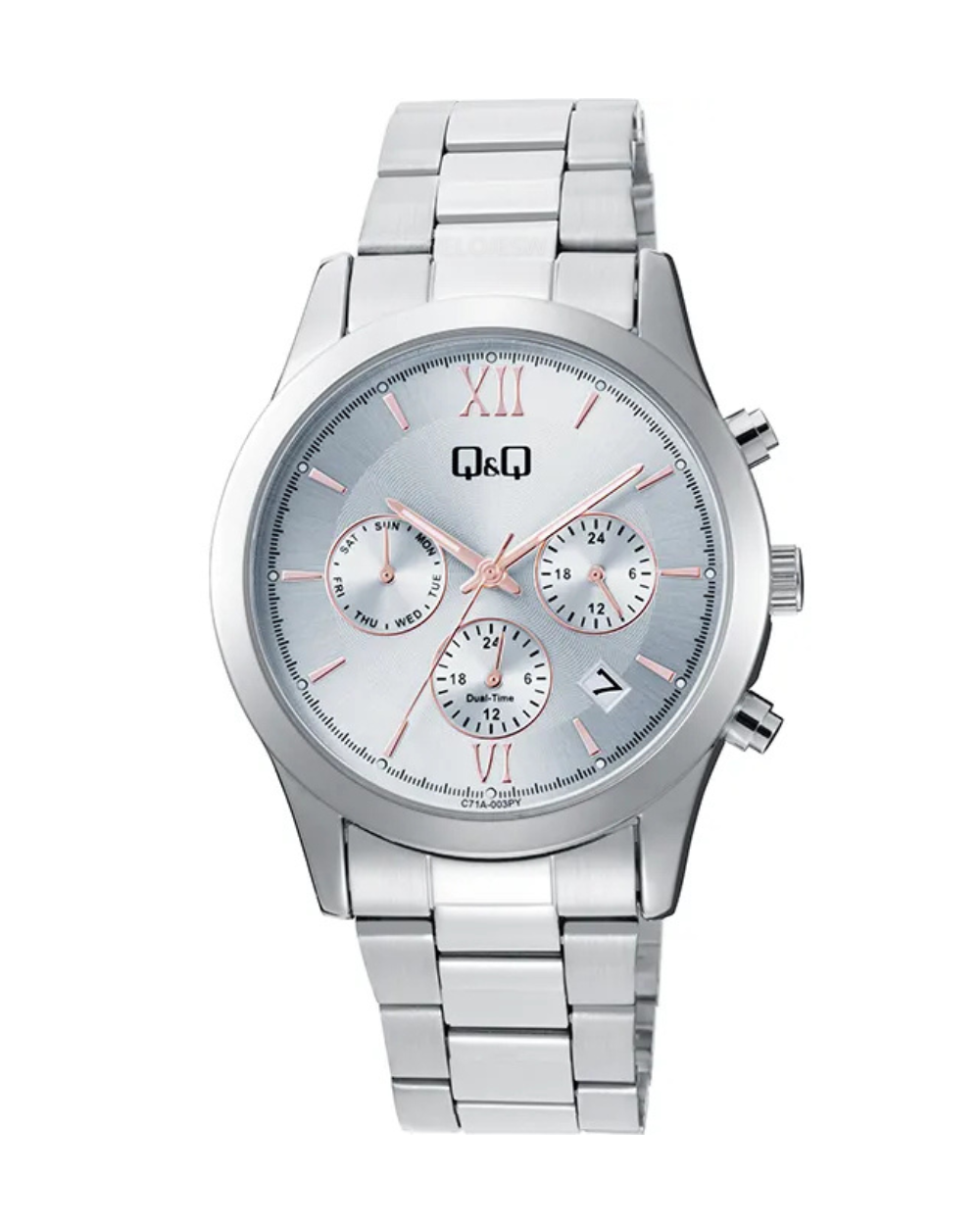 Reloj Q&Q Unisex Plateado C71A003Y