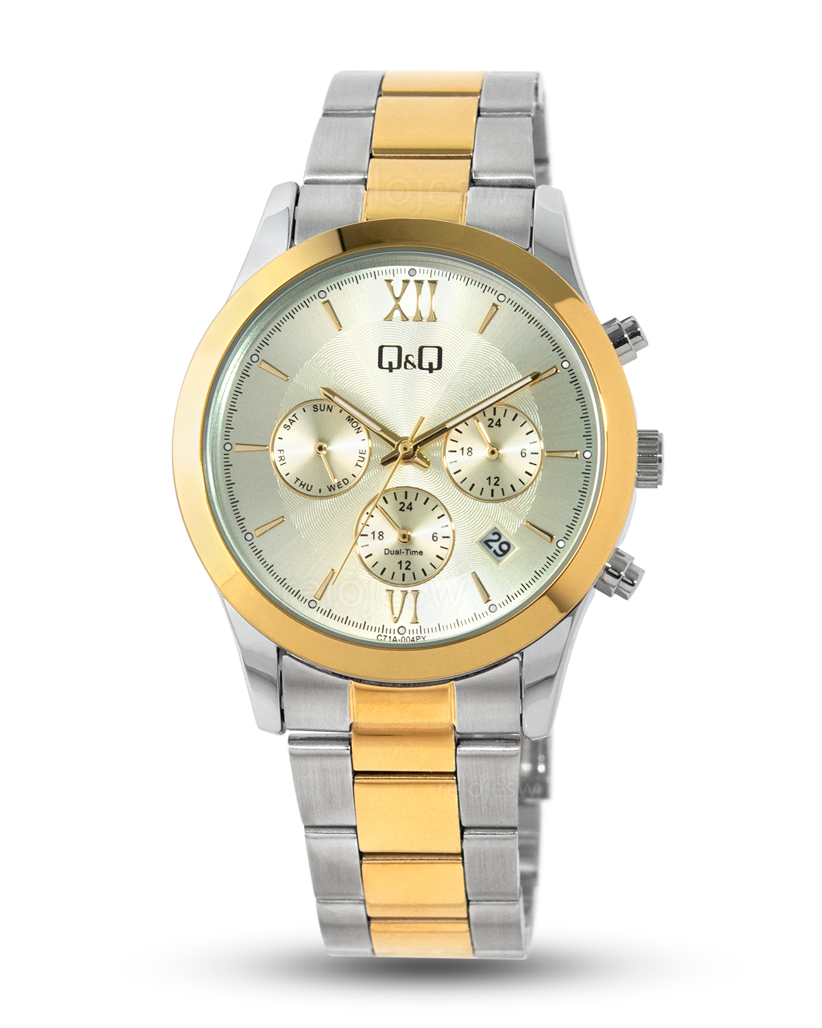 Reloj Q&Q Unisex Plateado Dorado C71A004Y - Main Image