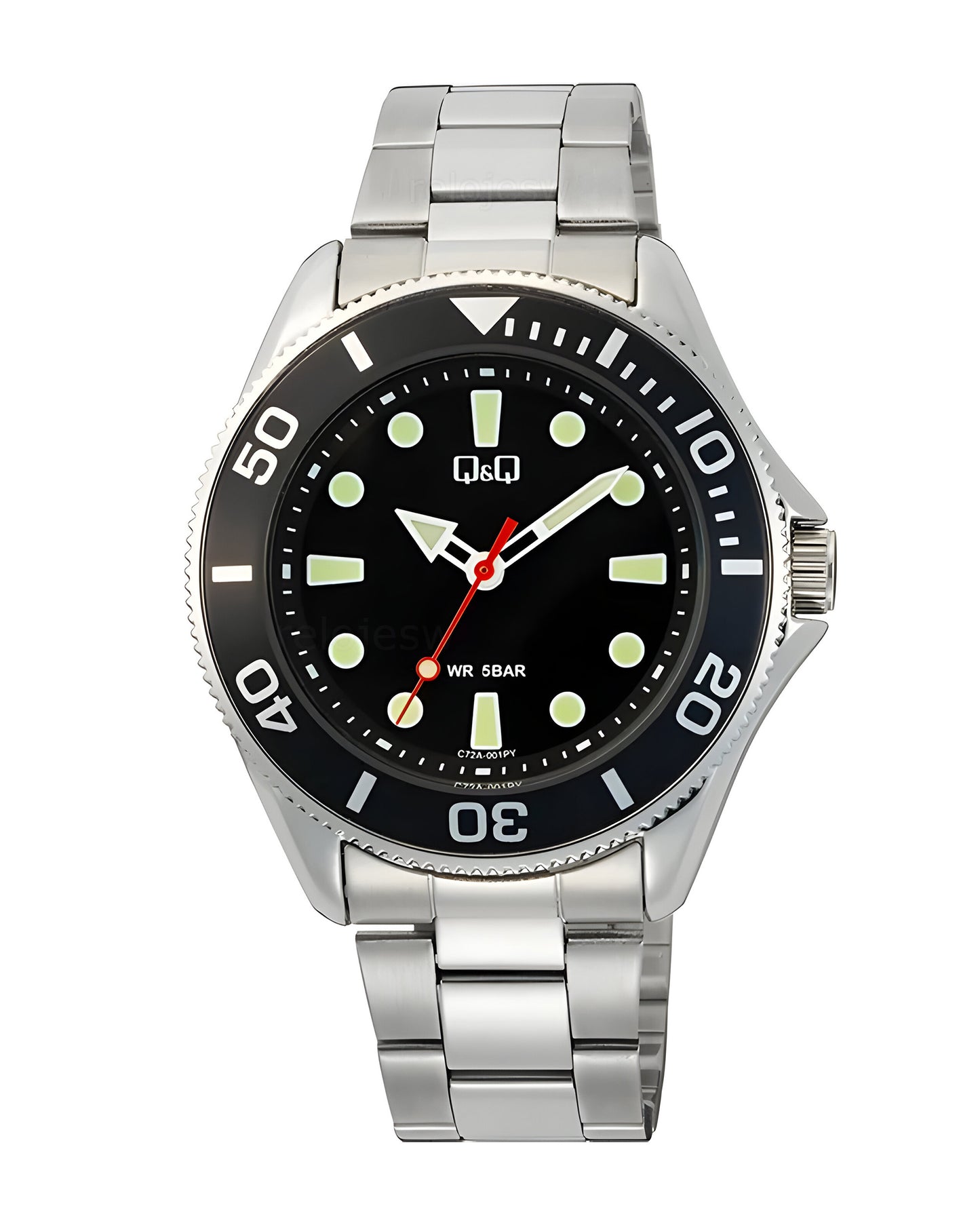Reloj Q&Q Hombre Plateado C72A001Y