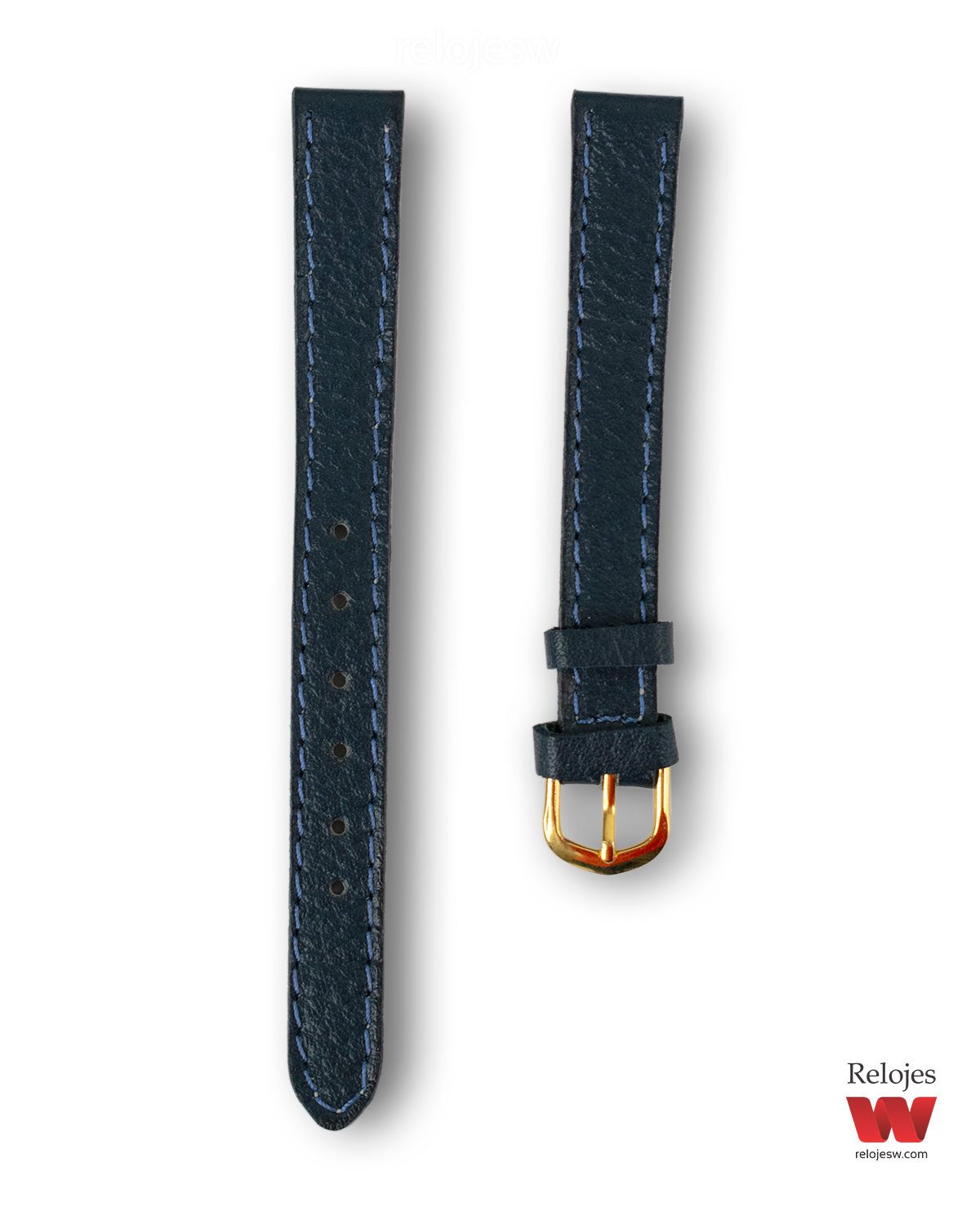 Correa para Reloj en Cuero Genuino Azul CRO-AZ