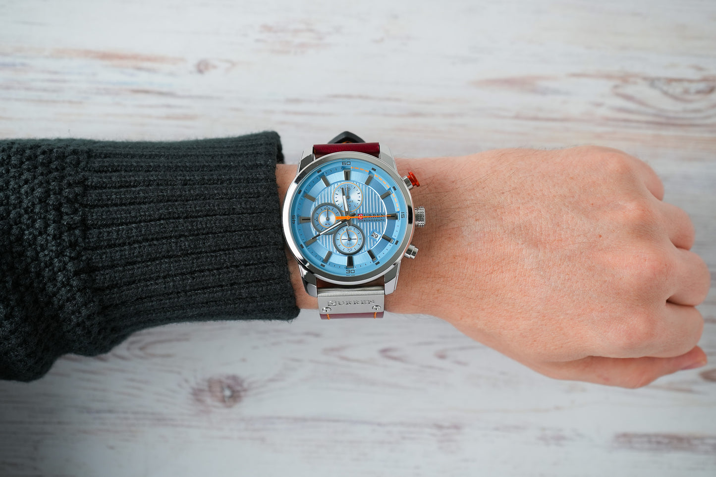 Reloj Curren Hombre Original Marrón CU8291-VIPL
