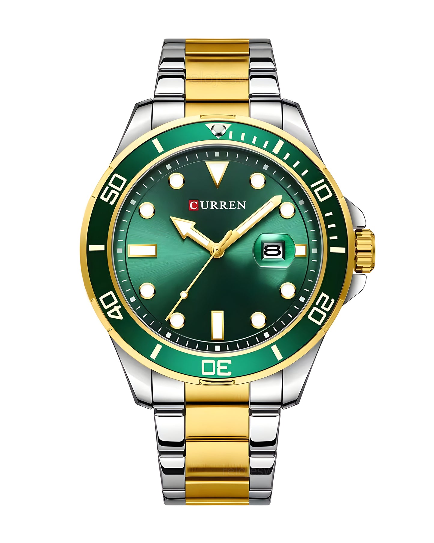 Reloj Curren Hombre Plateado y Dorado CU8388-BIVE