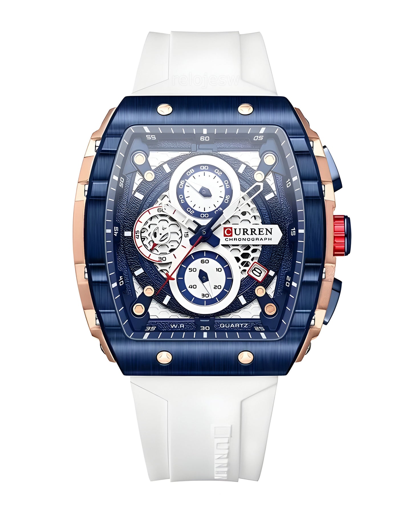 Reloj Curren Hombre Blanco CU8442-BLAZ