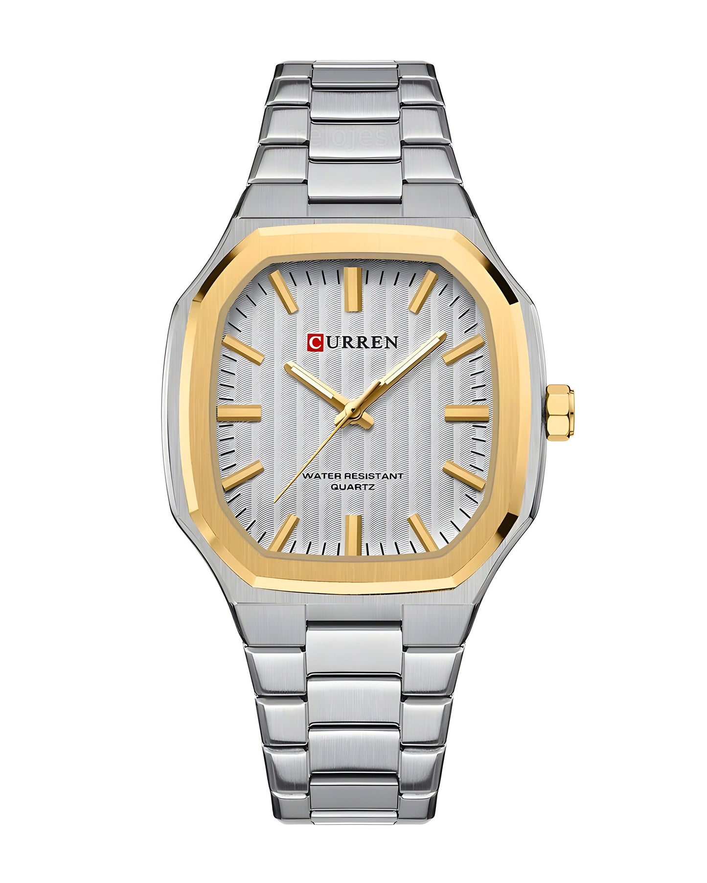 Reloj Curren Hombre Plateado CU8458-PLDO