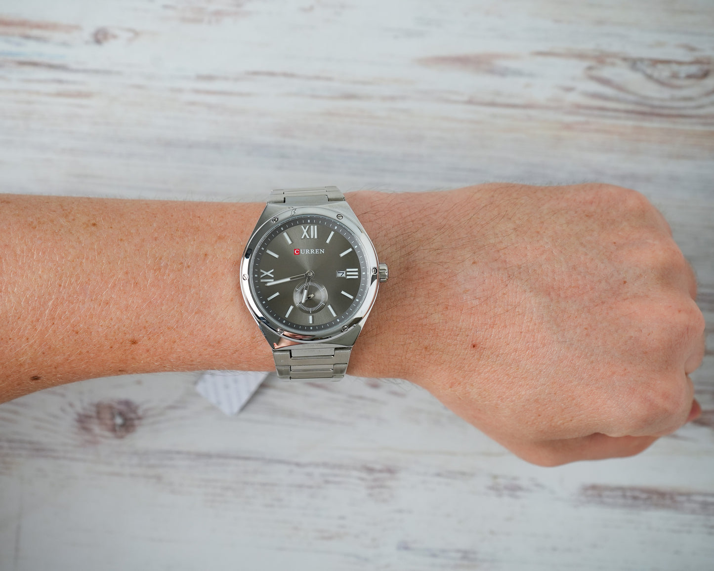 Reloj Curren Hombre Original Plateado CU8471-PLGR