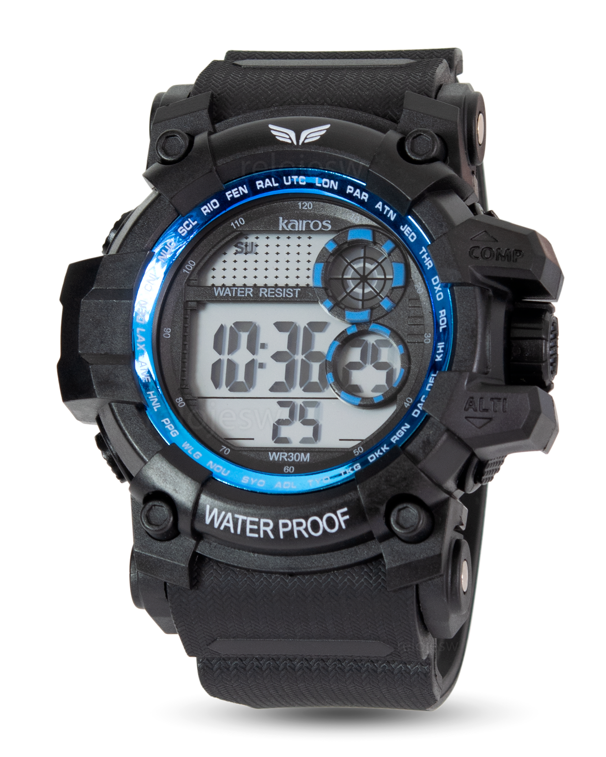 Reloj Kairos Hombre Negro Azul DM1313-NEAZ