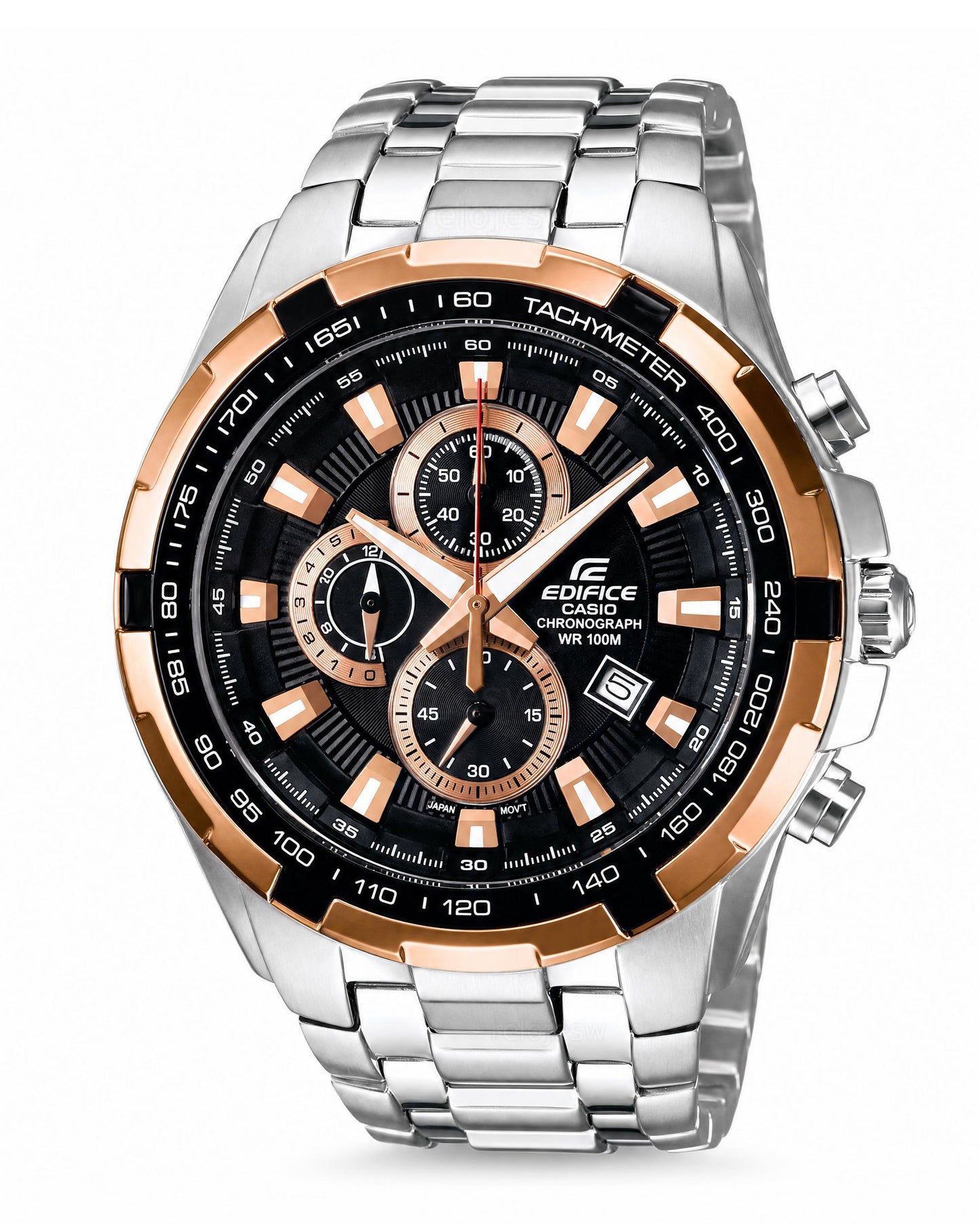 Reloj Casio Hombre Original Plateado EF-539D-1A5V