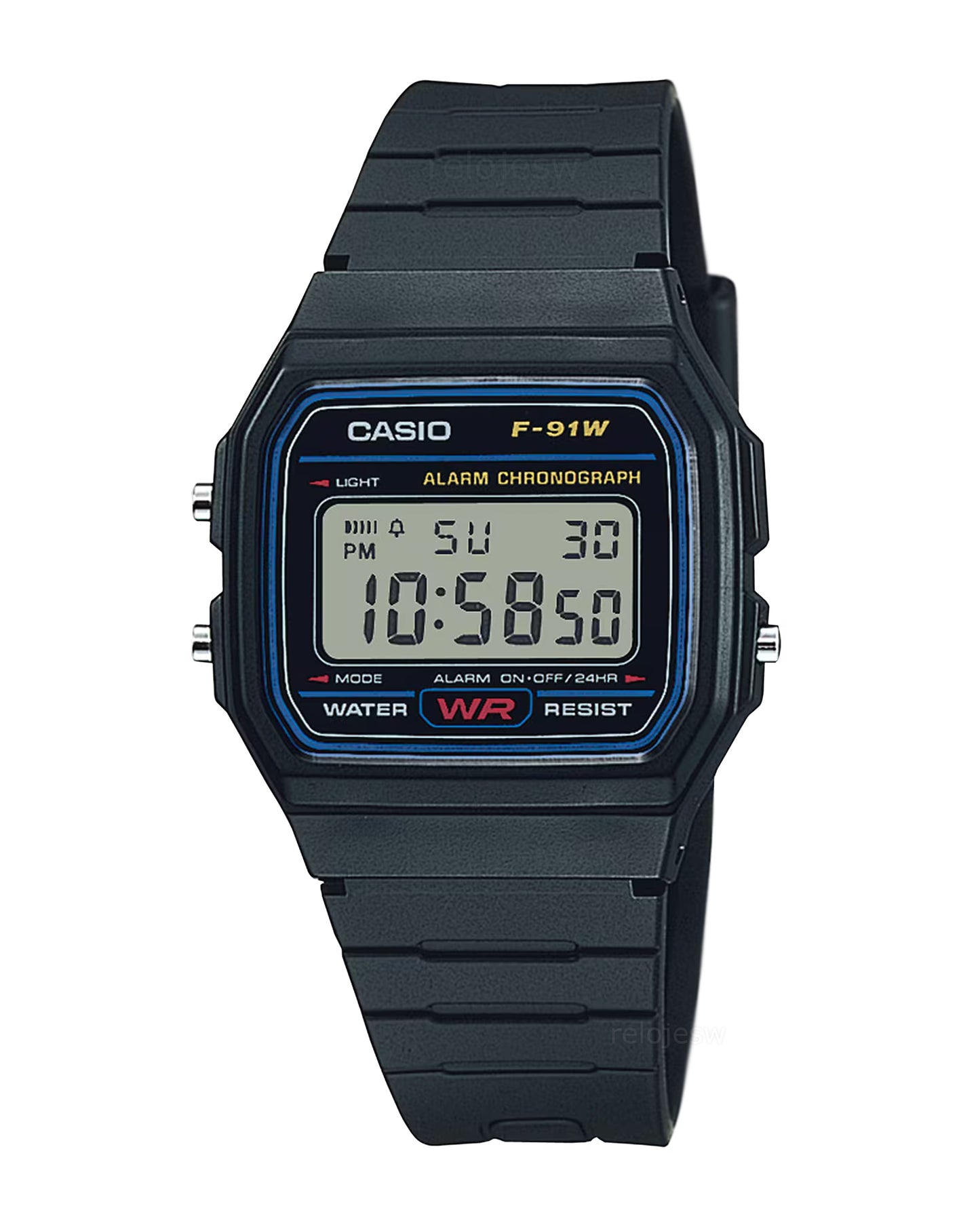 Reloj Casio Unisex Negro F-91W-1