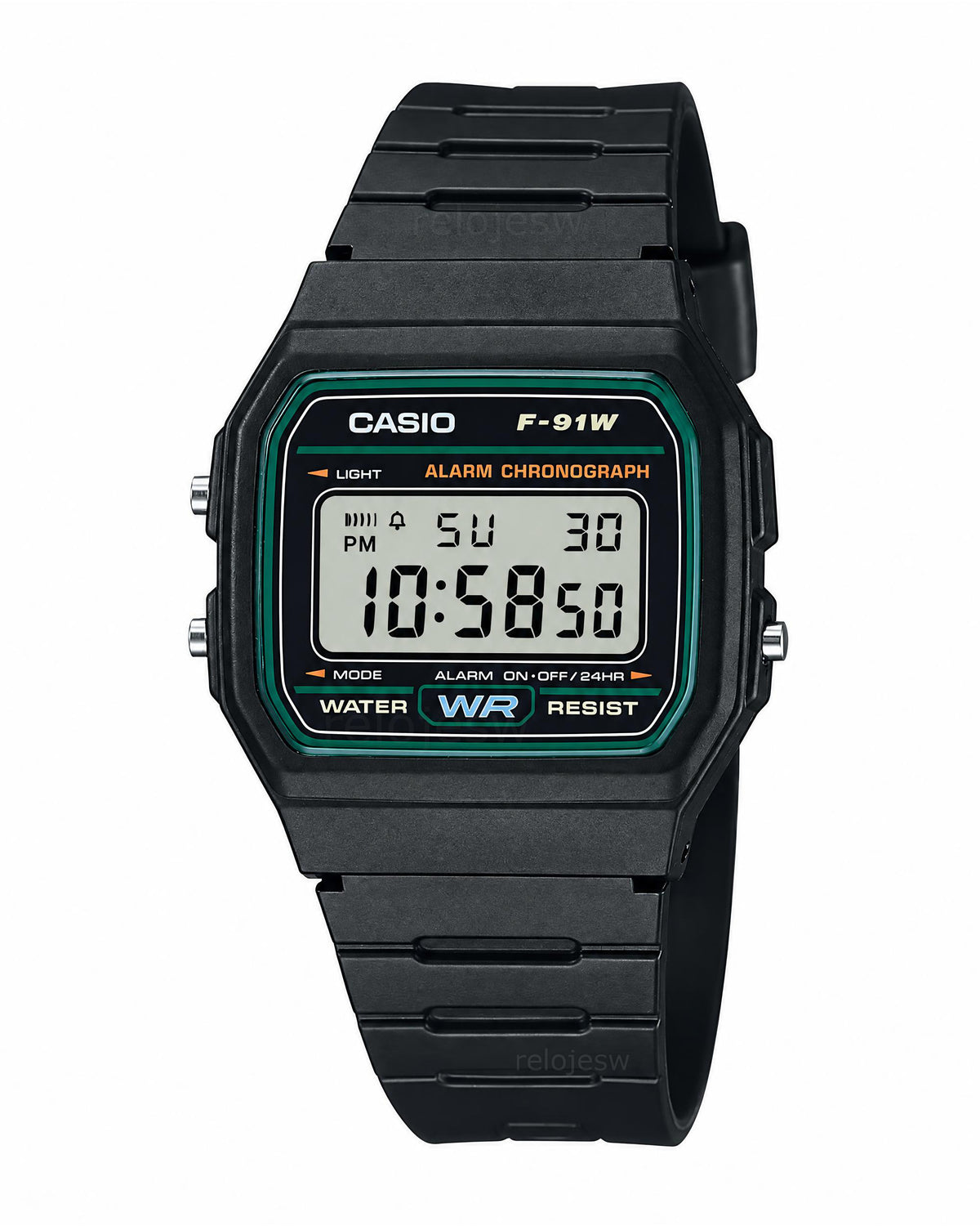 Reloj Casio Hombre Original Negro F-91W-3
