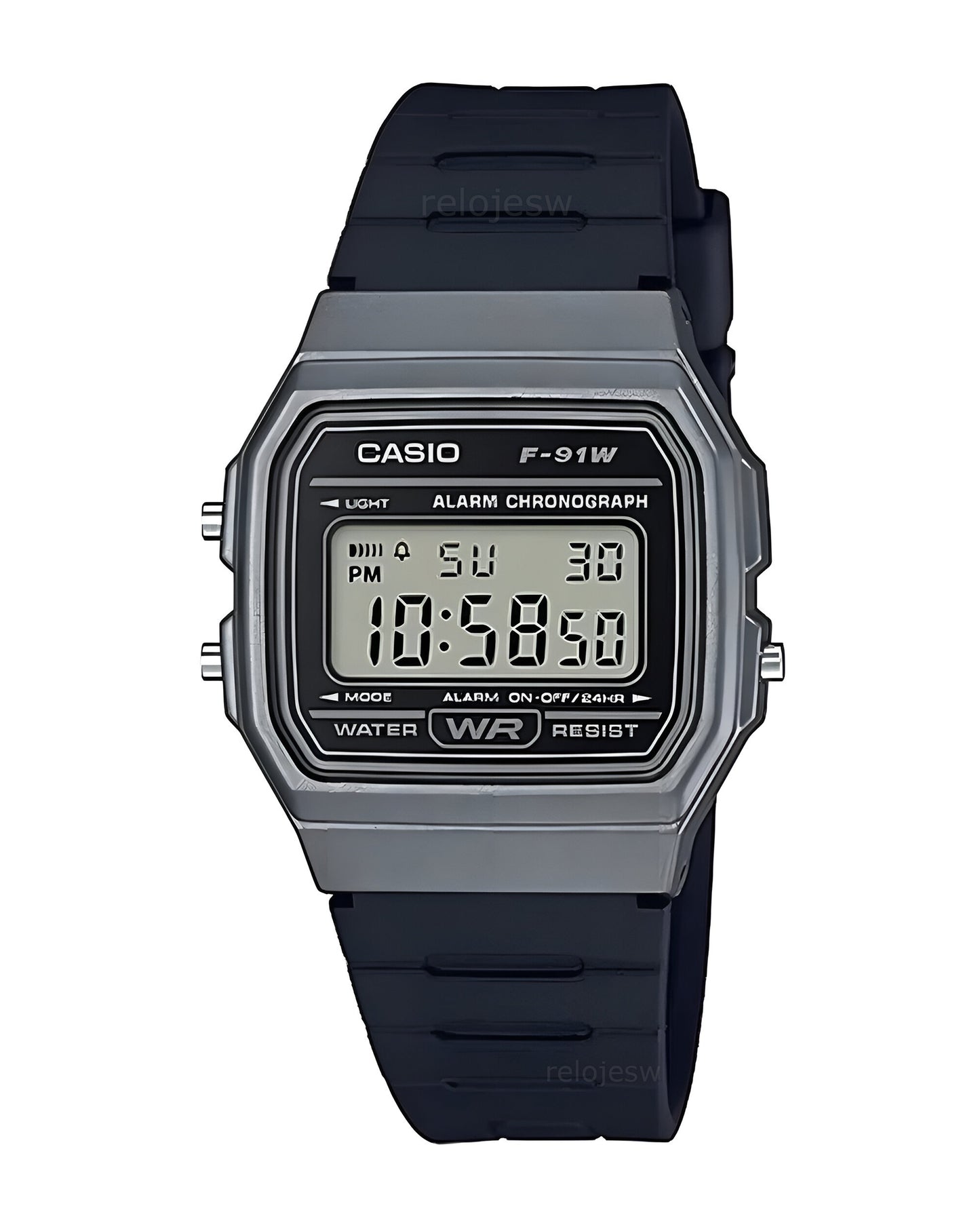 Reloj Casio Unisex Negro F-91WM-1B