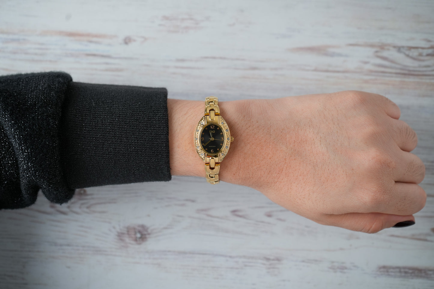 Reloj Q&Q Original Mujer Dorado F15A001Y