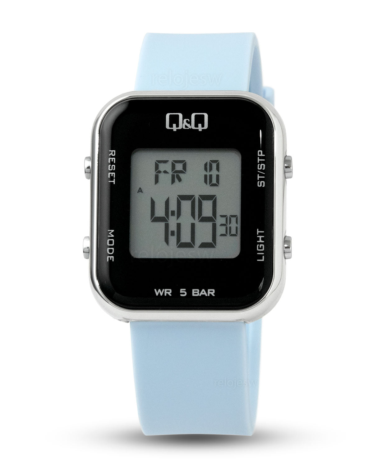 Reloj Q&Q Mujer Celeste Plateado G04A500Y