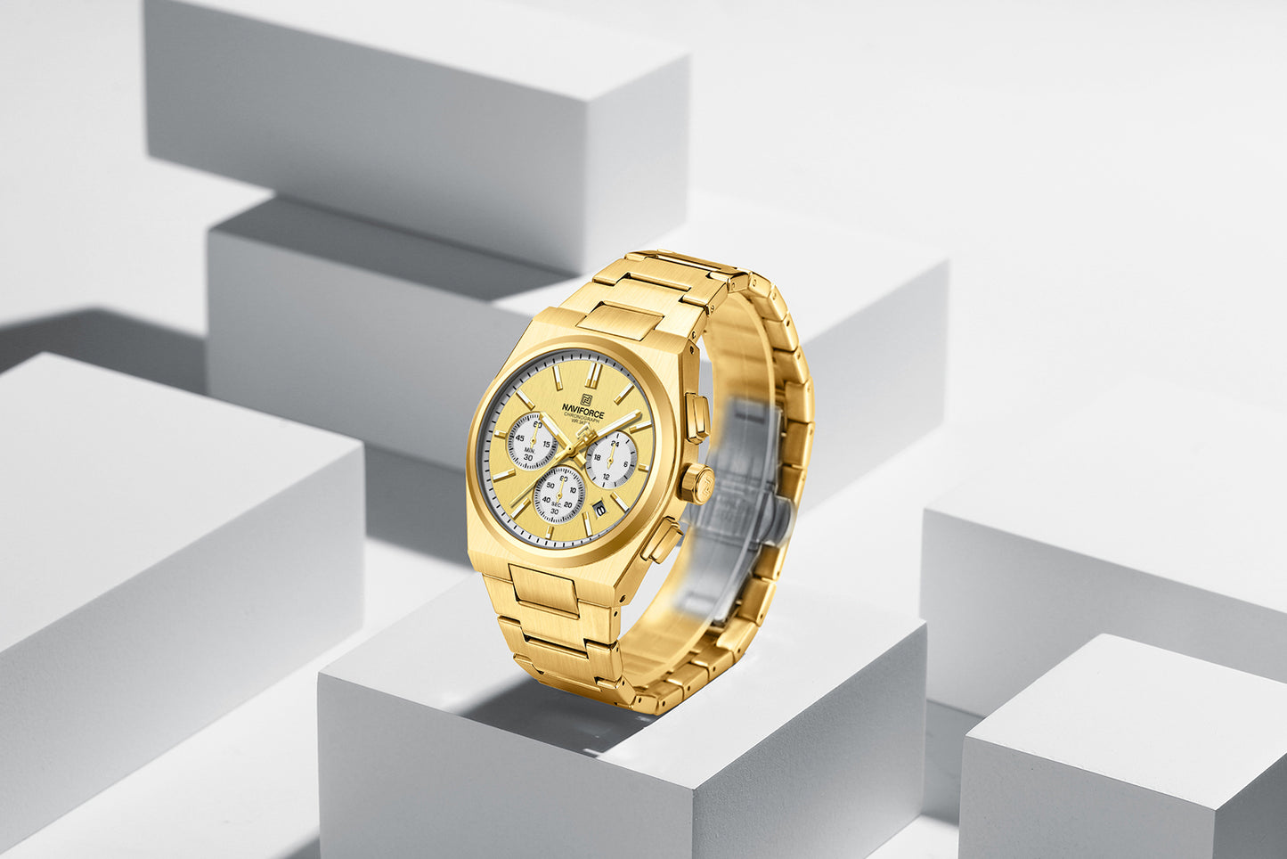 Reloj Naviforce Hombre Dorado NF8048G-DODO