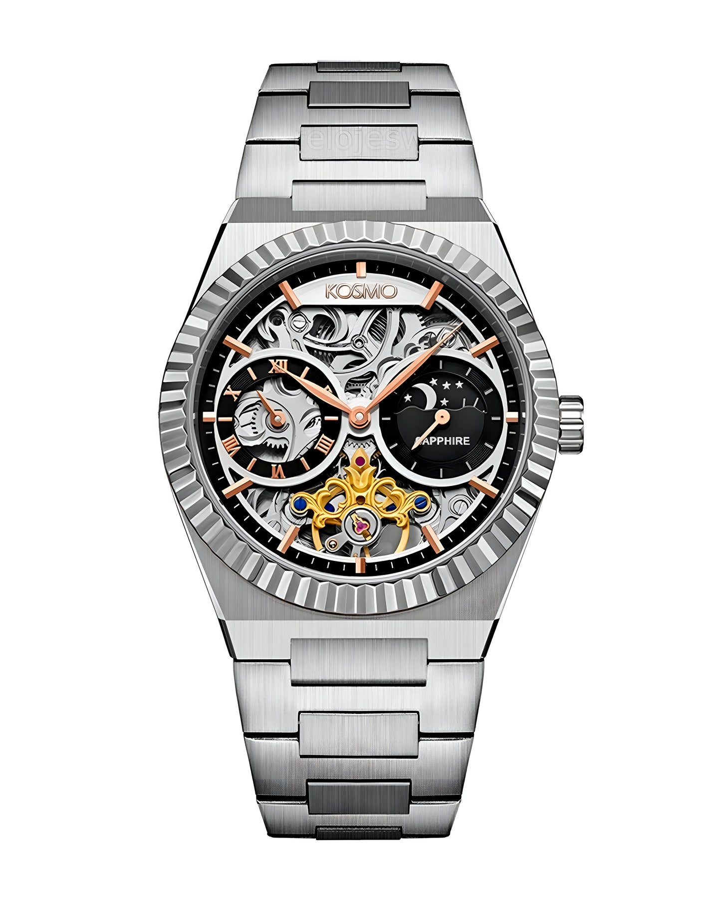 Reloj Kosmo Hombre Plateado K-644-PLPL
