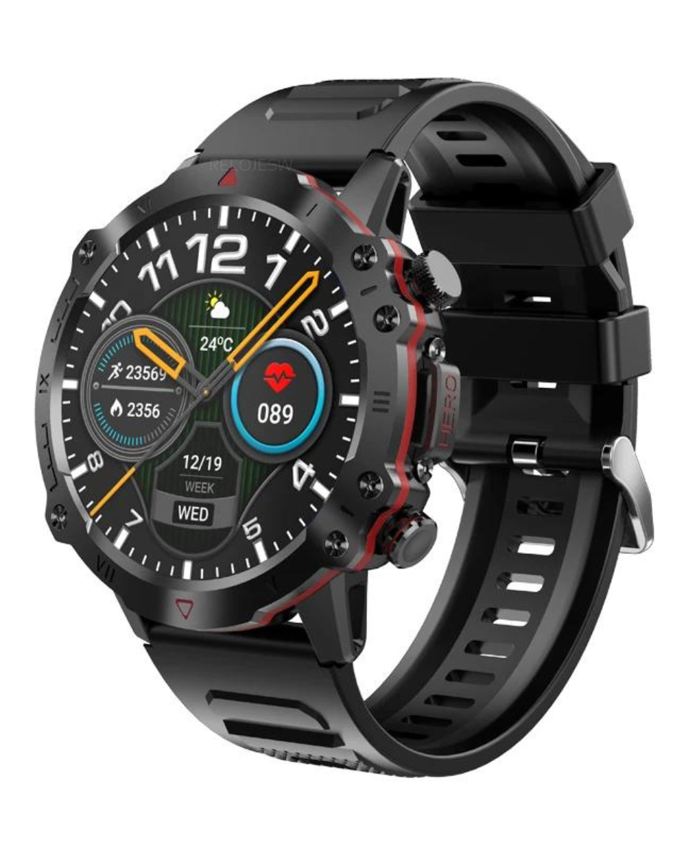Reloj Smartwatch Hombre Negro K12-NE