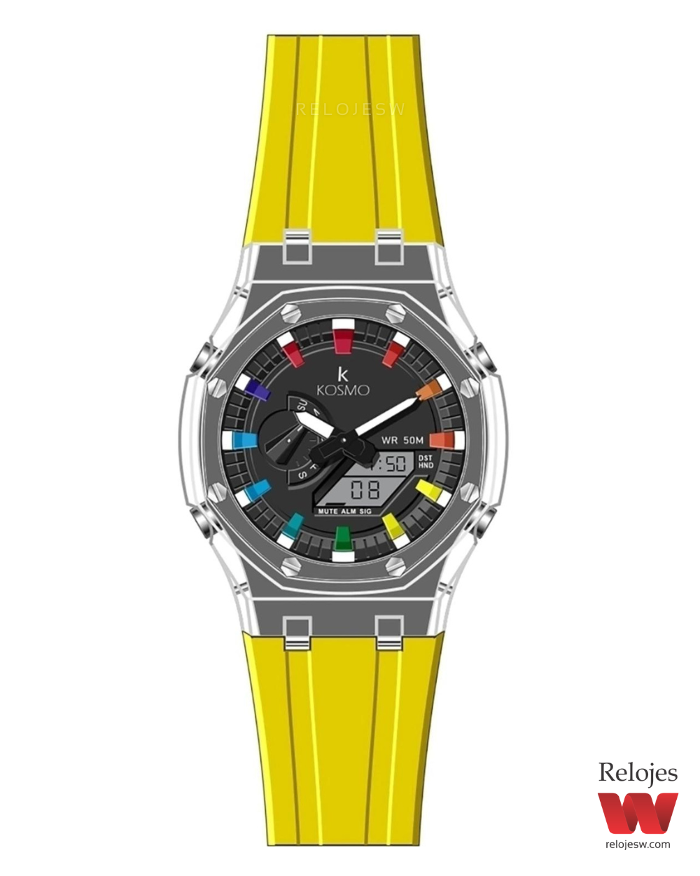 Reloj Kosmo Hombre K4010 Amarillo
