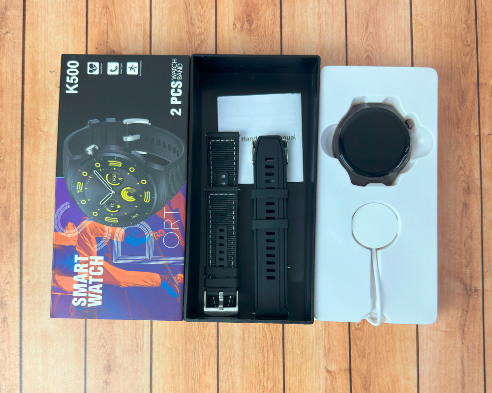 Reloj Smartwatch Hombre Negro K500-NE