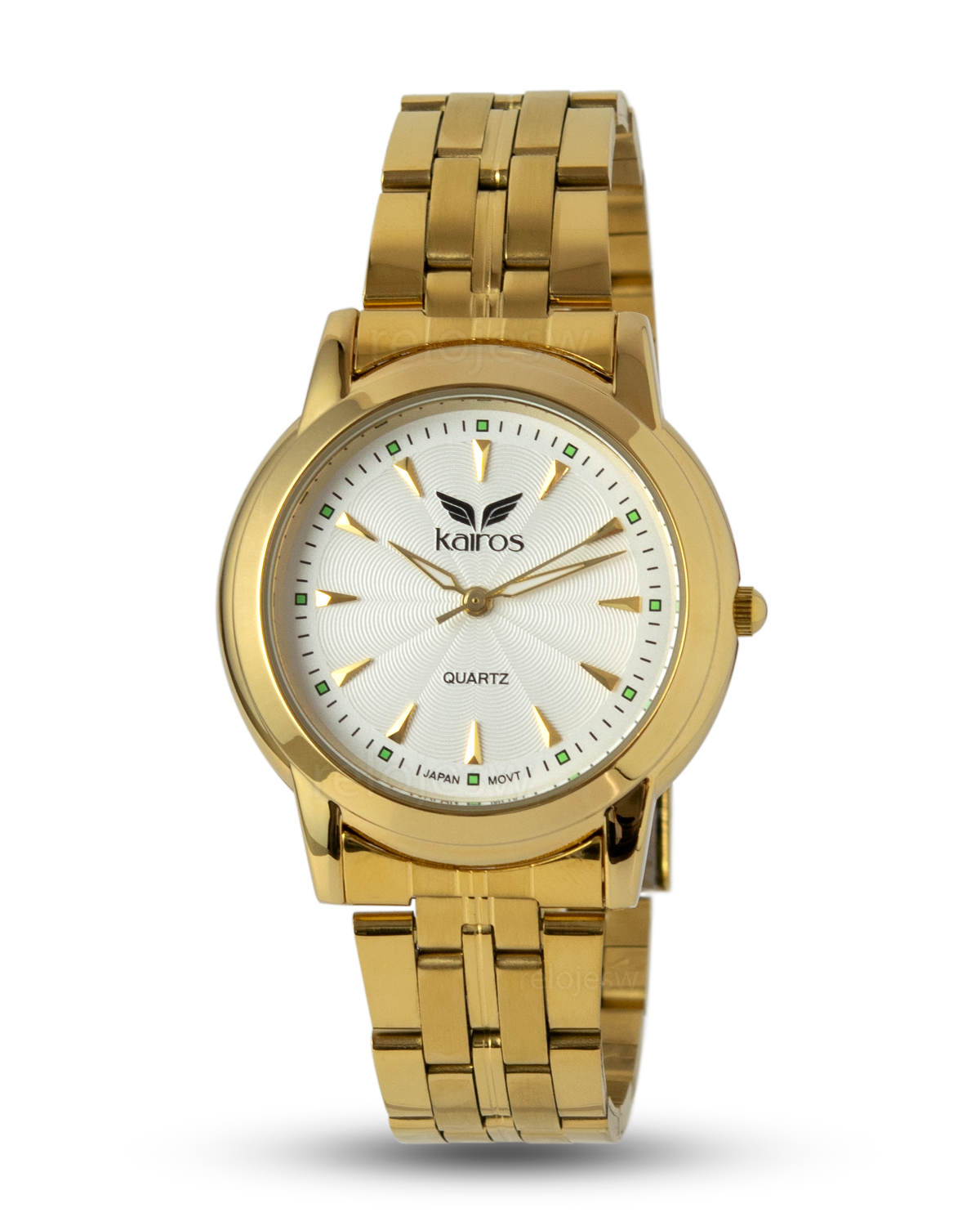 Reloj Kairos Hombre Dorado Blanco KL348M-DOBL
