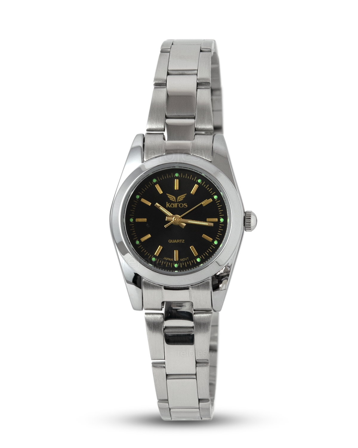 Reloj Kairos Mujer Plateado Negro KL422L-PLNE