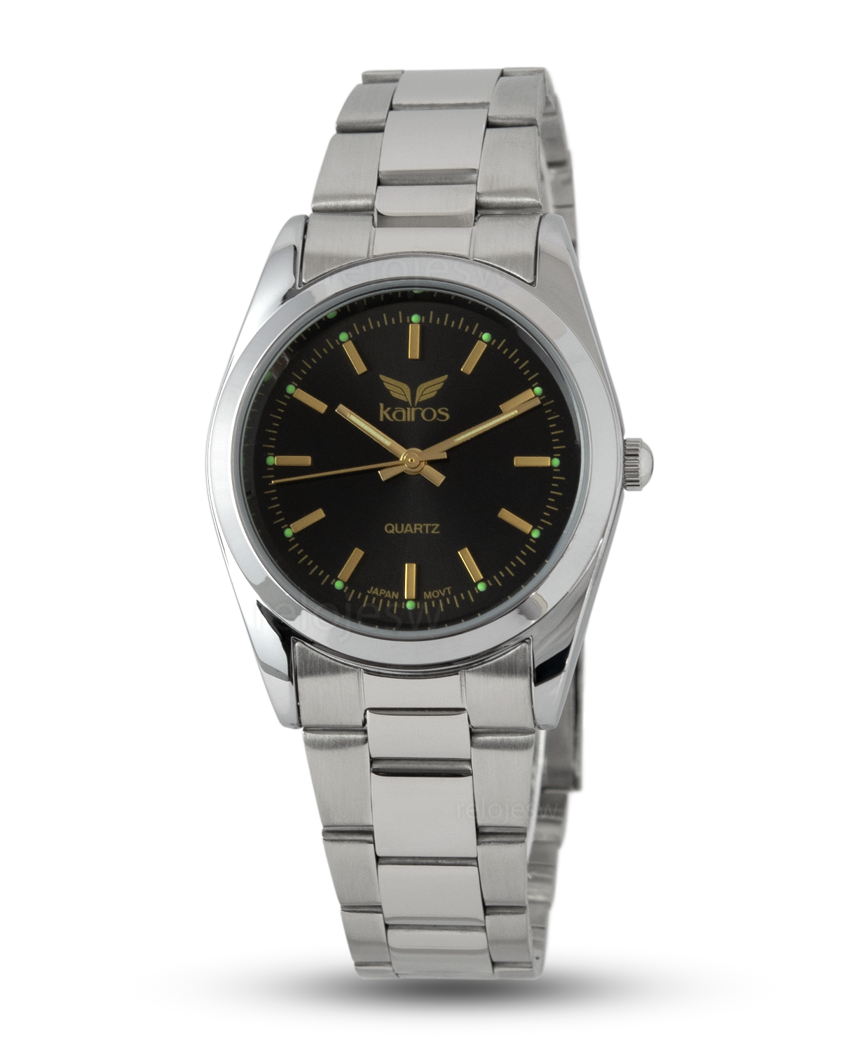 Reloj Kairos Hombre Plateado Negro KL422M-PLNE