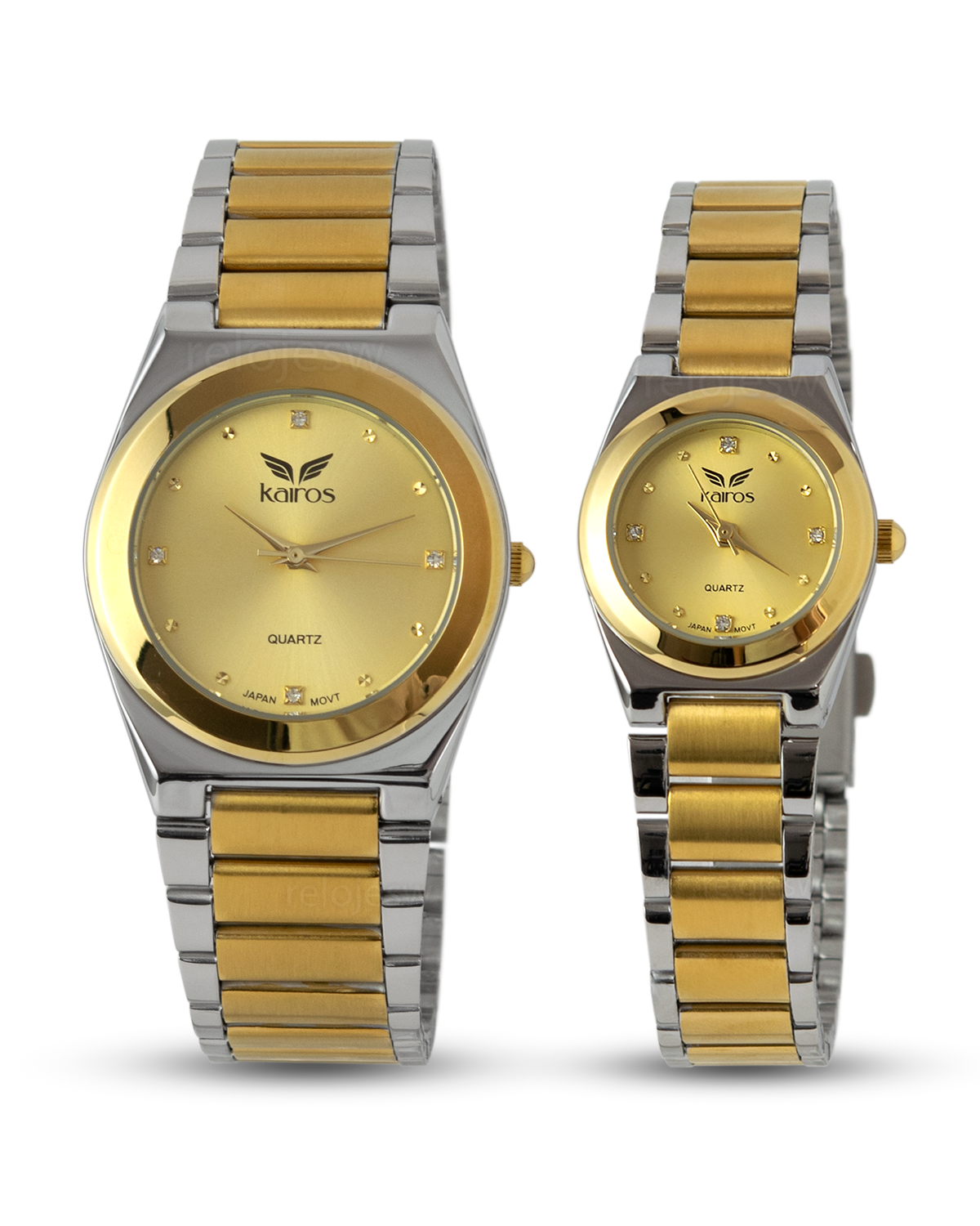 Reloj Kairos Pareja Bicolor KL424M-KL424L-BIAM