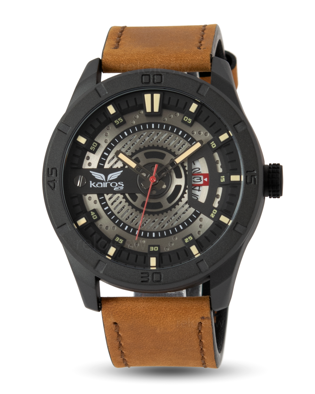 Reloj Kairos Hombre Café Negro KP8301-2