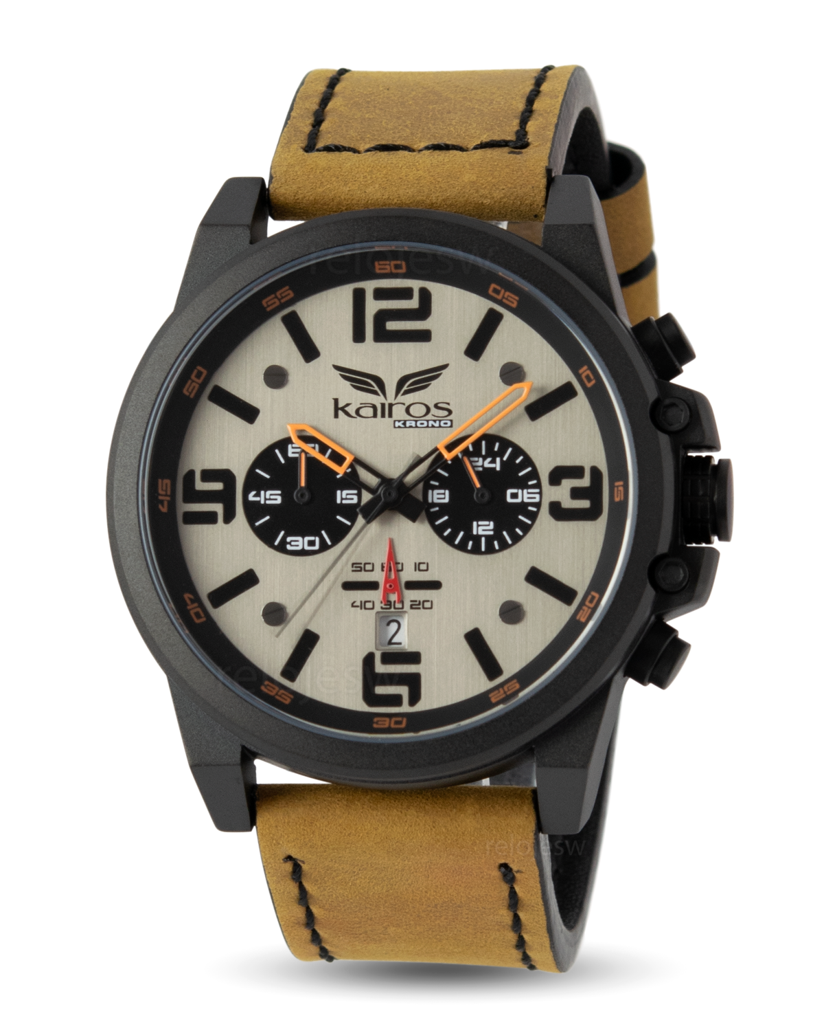 Reloj Kairos Hombre Café Negro KR8314-7
