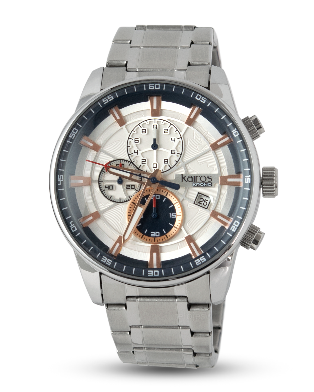 Reloj Kairos Hombre Plateado KR8362-5B
