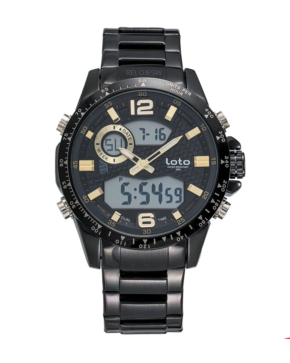 Reloj Loto Hombre Negro LT-2421-NEDO