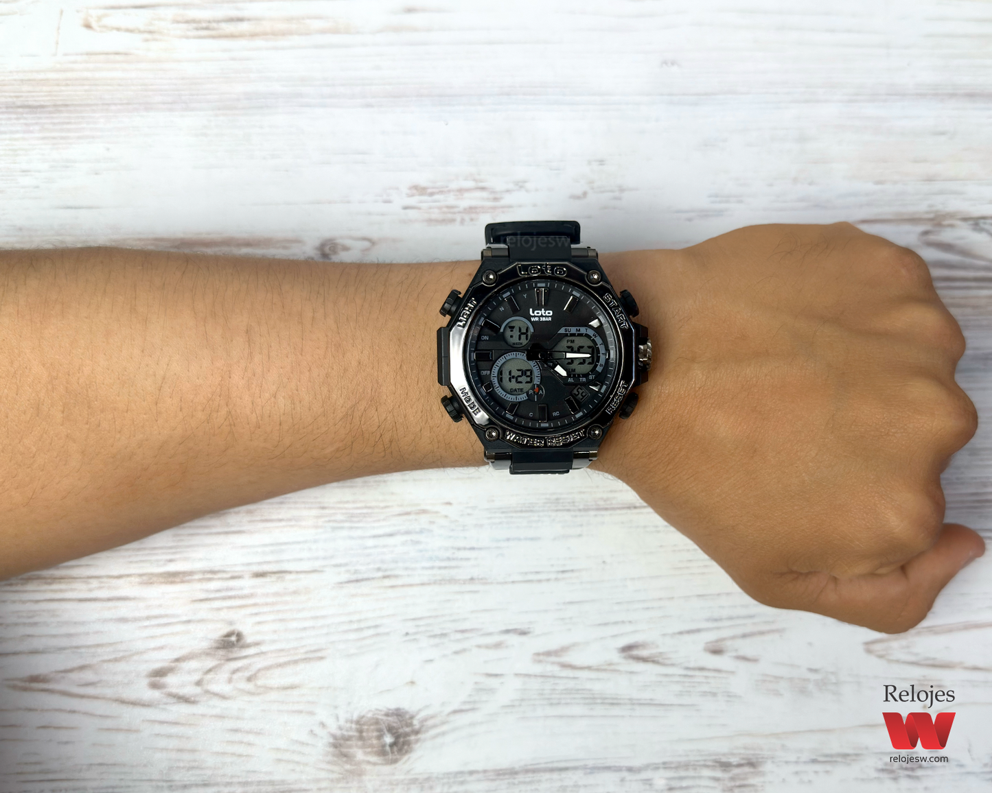 Reloj Loto Hombre Negro LT-2424-NENE