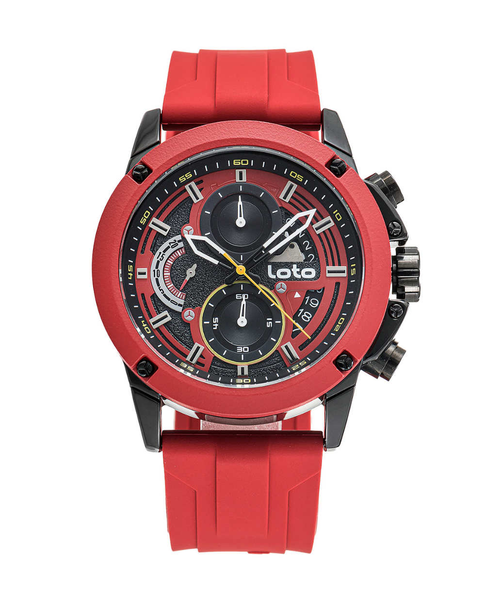 Reloj Loto Hombre Rojo Negro LT 2428 RO