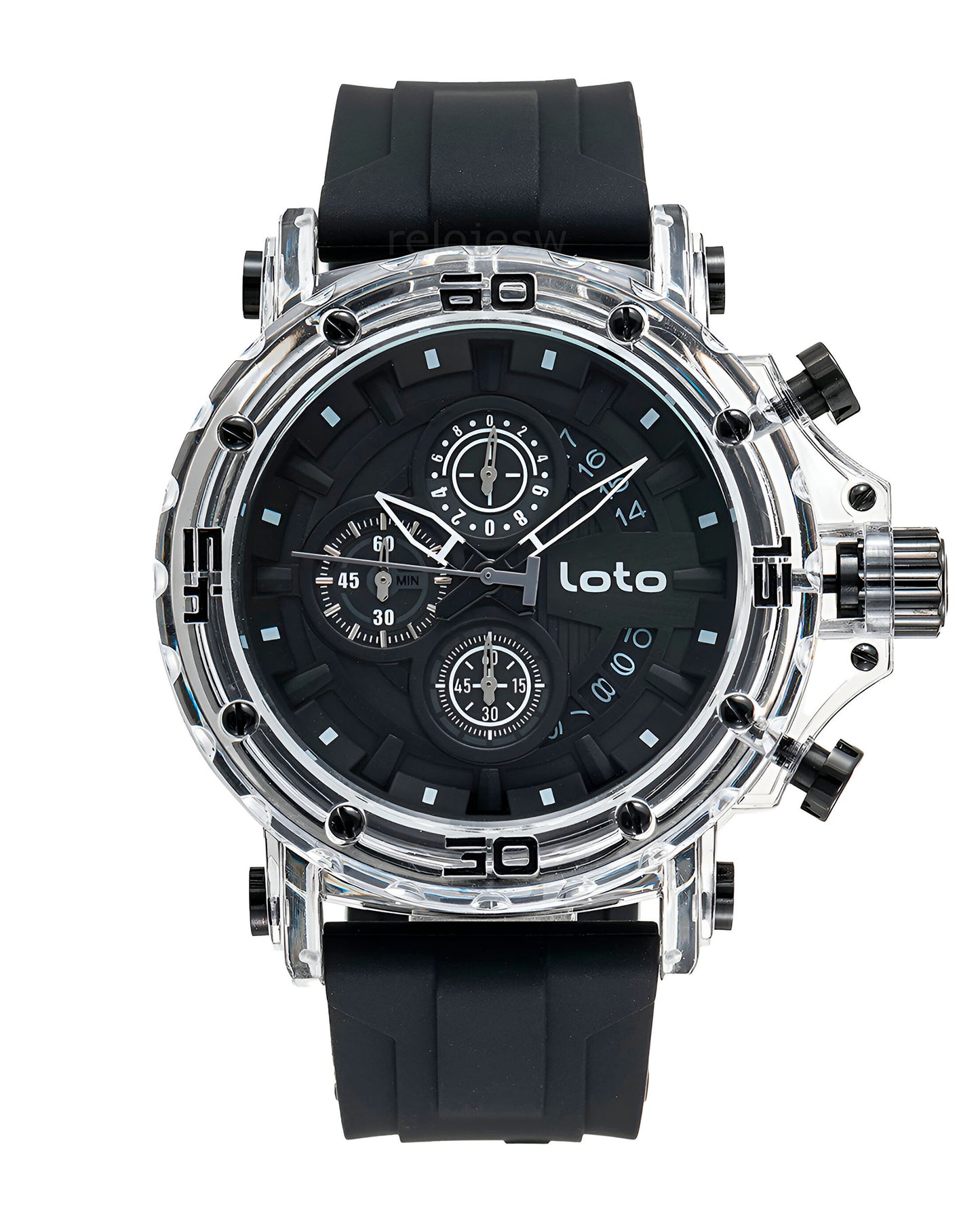 Reloj Loto Hombre Negro LT-2433-NETR