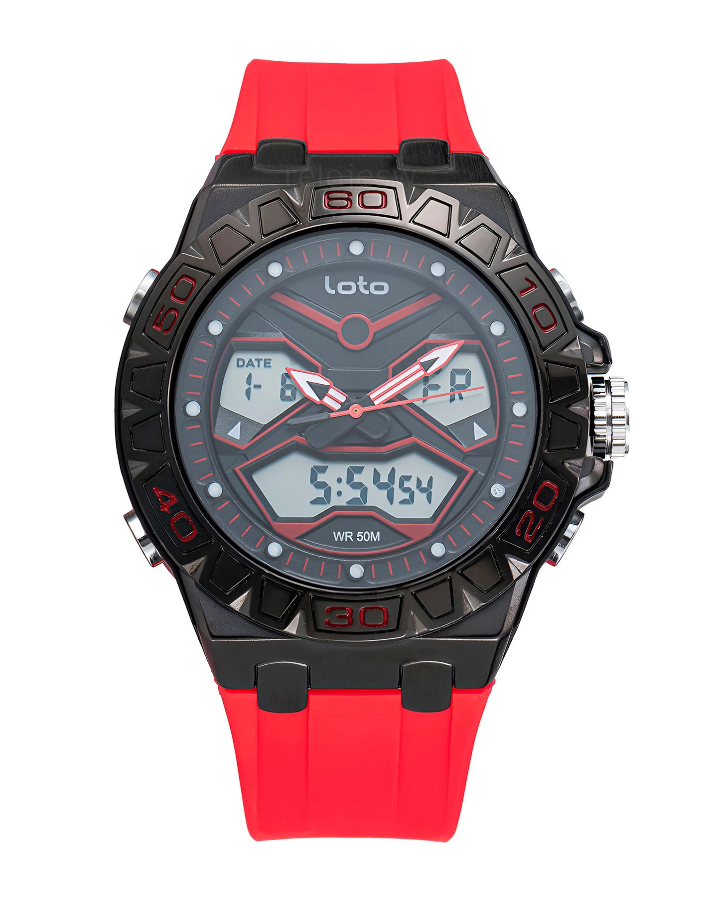 Reloj Loto Hombre Rojo LT-2520-RONE