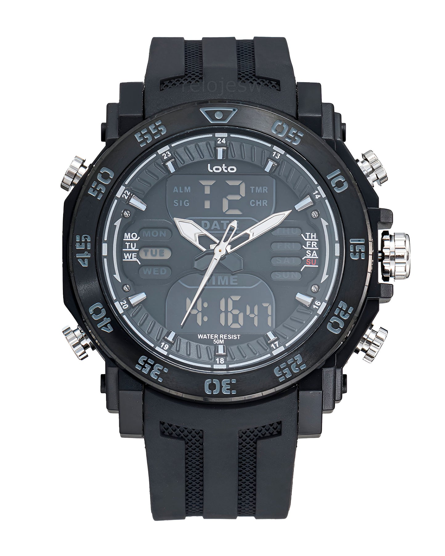 Reloj Loto Hombre Negro LT-2521-NENE
