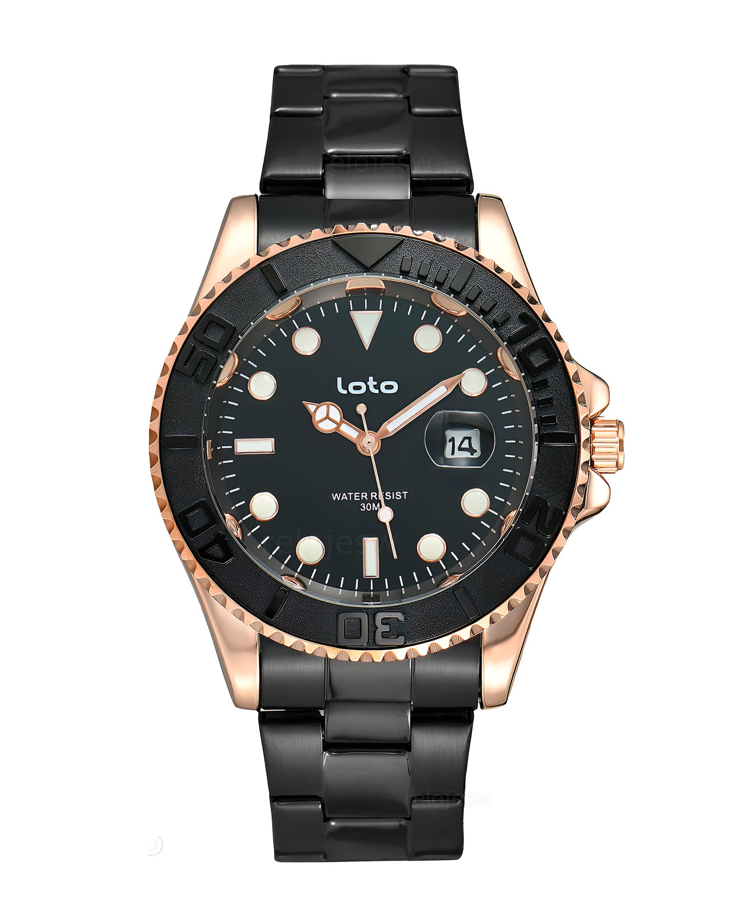 Reloj Loto Hombre Original Negro LT-2525-NEOR