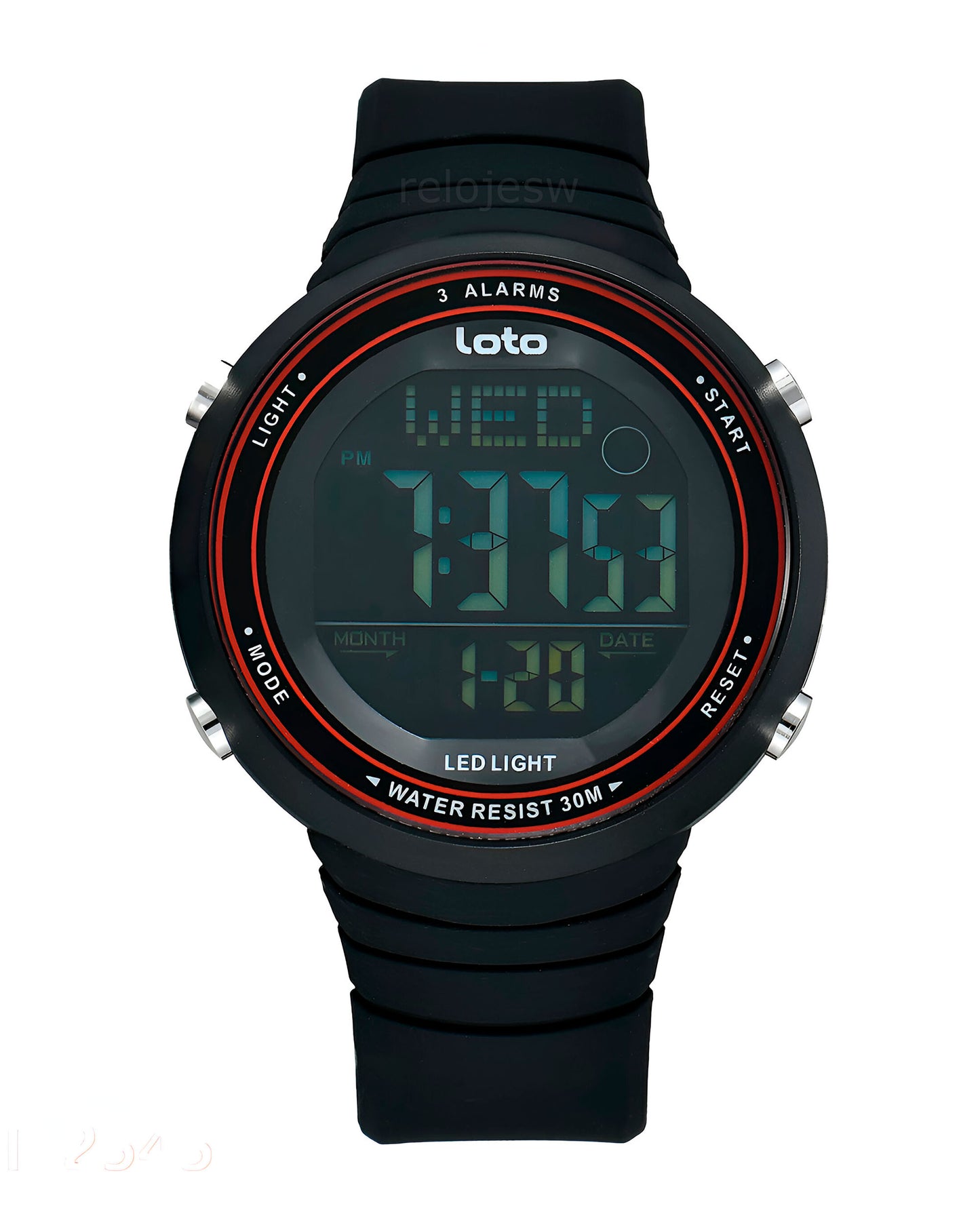 Reloj Loto Hombre Negro LT-2545-NERO