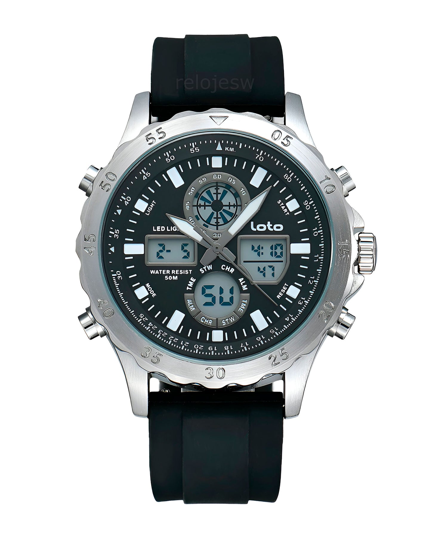 Reloj Loto Hombre Negro LT-2548-NEPL