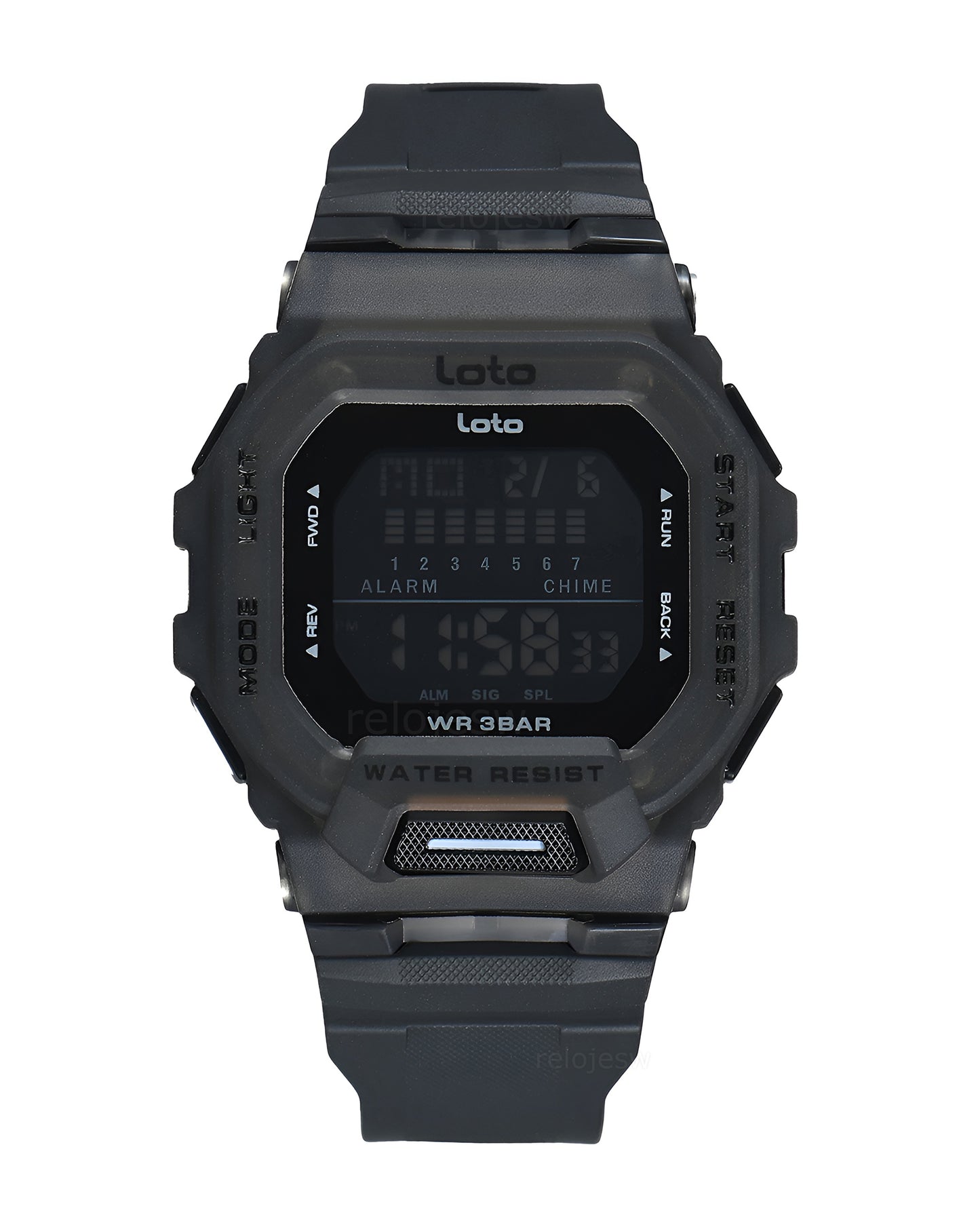 Reloj Loto Hombre Original Negro LT-2566-NETR
