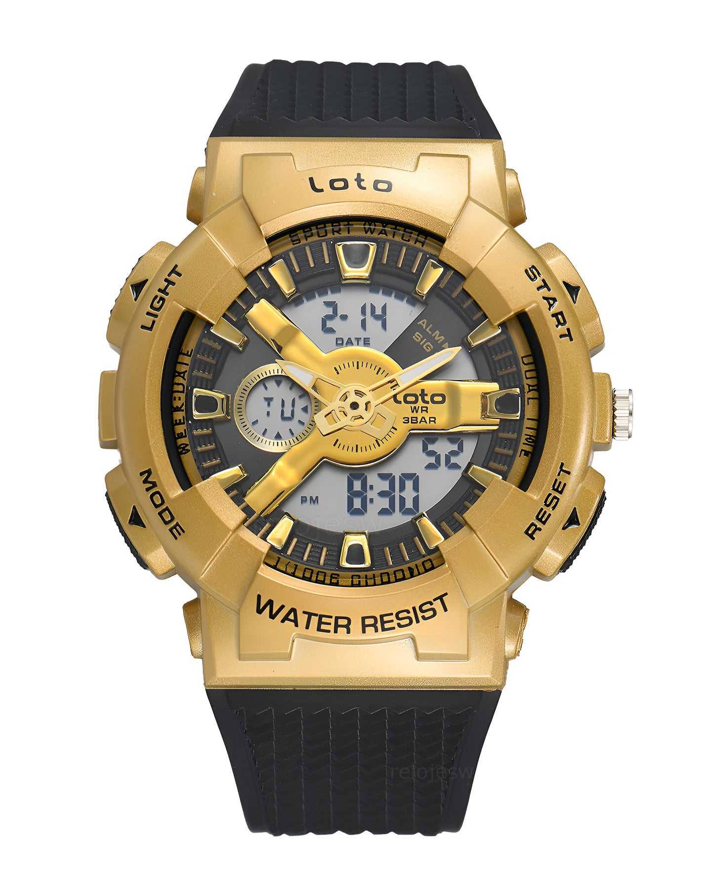 Reloj Loto Hombre Original Negro LT-2567-NEDO