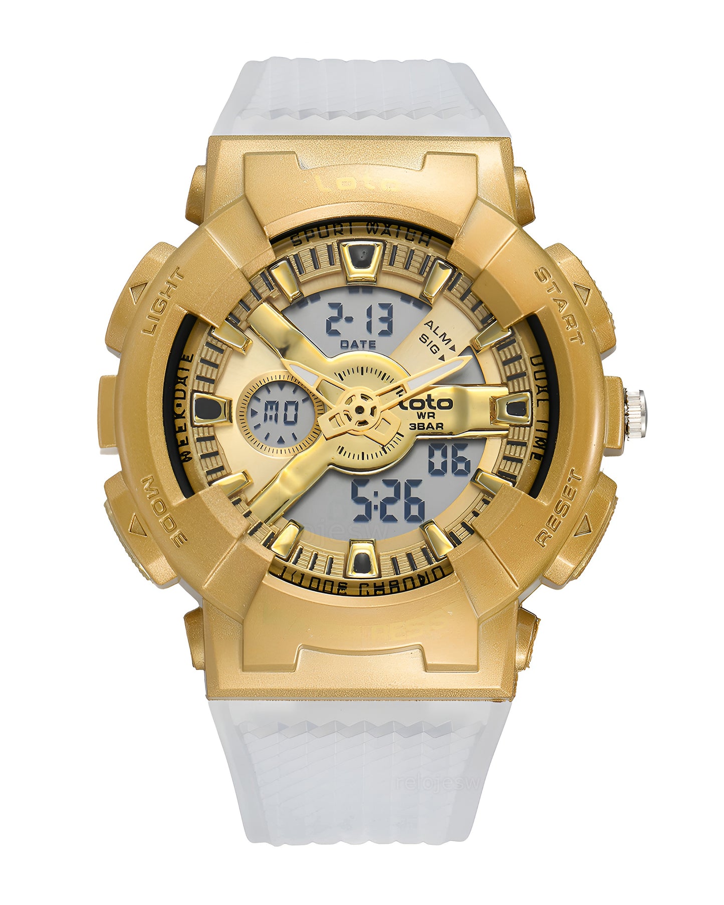 Reloj Loto Hombre Original Translúcido LT-2567-TRDO