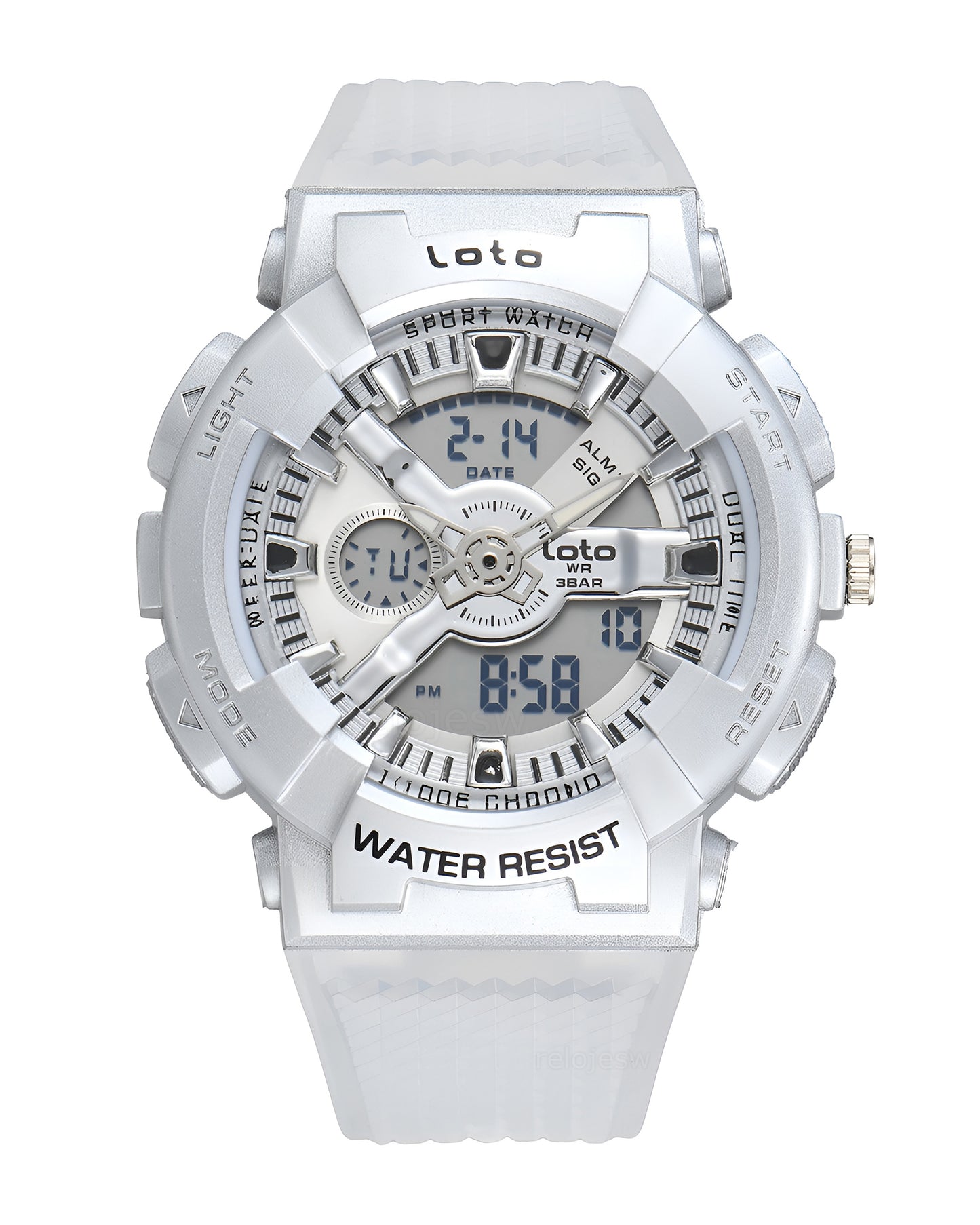 Reloj Loto Hombre Original Translúcido LT-2567-TRPL